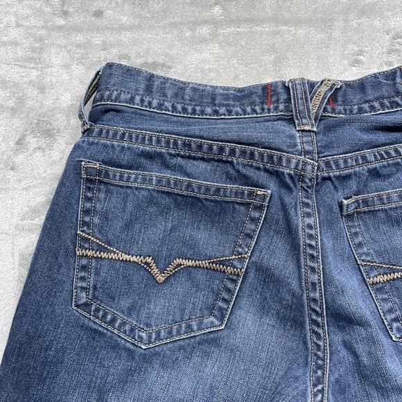 Guess Jeans Mens 30x27 Blue Medium Wash Relaxed Straight Rowland Fit Baggy - Picture 6 of 9